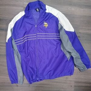 Minnesota Vikings Purple And White Full Zip Windbreaker